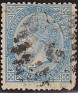 Spain 1867 Queen Isabel II 4 Cu Azul Edifil 88. esp 88 2. Subida por susofe